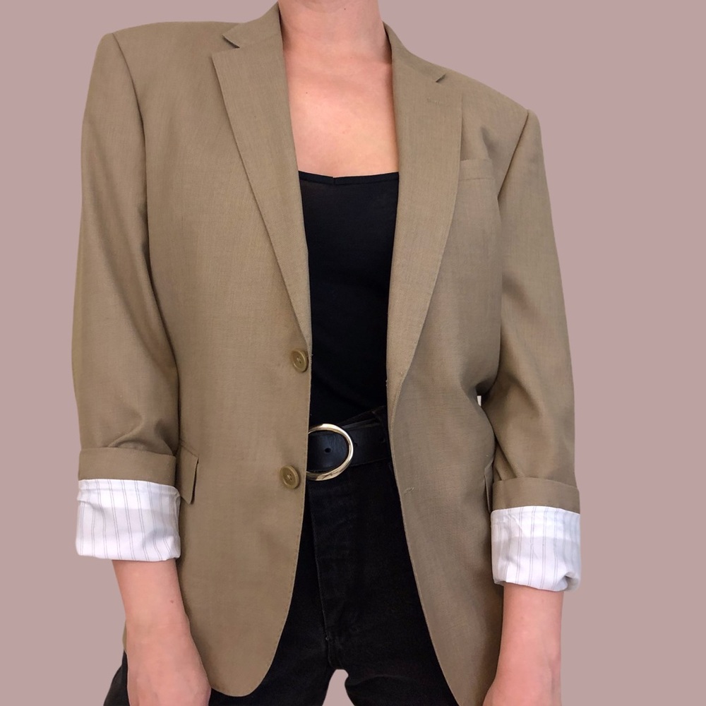 Vitarelli Italian Tan Suit Jacket Blazer